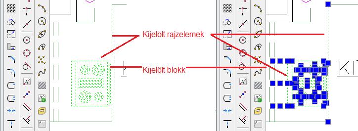 RAJZMÓDOSÍTÁS 15 Between commands (Parancsok között): Akkor is kiemelten jelennek meg a kiválasztott rajzelemek, ha nincs aktív parancs, azaz előválasztáshoz is.