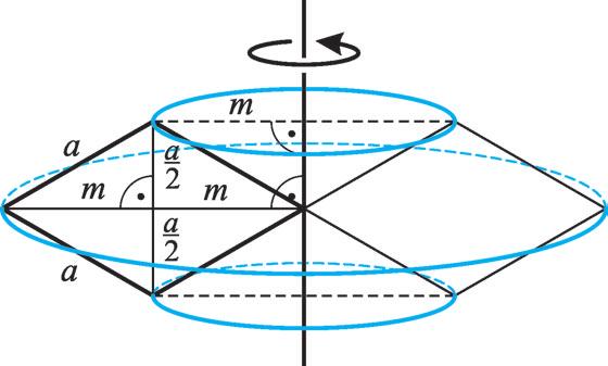 keletkezett test téfogt megegyezik egy m sugú és mgsságú henge téfogtávl: V m & V