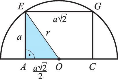 8 Összetett tégeometii lkztok / & téfogt: V & $ V 6 $ 6 A eít kock felszíne: A 6 6 $ A eít kock téfogt: V $ 6$ 6 6 7 5 /I és / á jelöléseivel: A félgöm sug z ááól kiemelt deékszögû háomszög átfogój