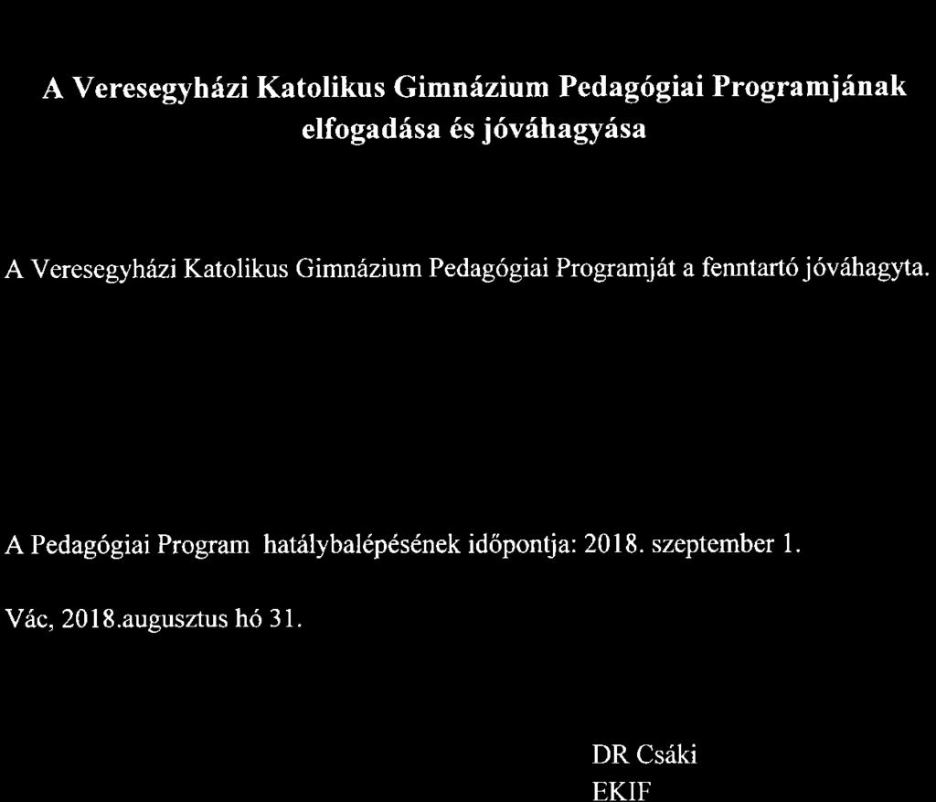 Programj6t a fenntart6 j6vàhag$a.