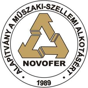 NOVOFER ALAPÍTVÁNY A MŰSZAKI-SZELLEMI ALKOTÁSÉRT GÁBOR DÉNES-DÍJ 2018 BESZÁMOLÓ AZ ALAPÍTVÁNY KÖZHASZNÚ TEVÉKENYSÉGÉRŐL A társadalmi fejlődés csak magas szinten képzett alkotó emberek