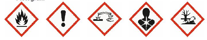 Osztályozás Veszélyjelek Xn Ártalmas N Környezetre veszélyes anyag Kockázati jelölések R10 R22 R37 R41 R43 Gyúlékony. Lenyelése ártalmas. Izgatja a légutakat. Súlyos szemkárosodást okozhat.