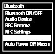 az alábbi lépéseket: 1 Válassza a [ Bluetooth] - [Bluetooth