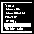 Fájlnév módosítása A HOME menü [ Recorded Files] könyvtárában tárolt fájlok nevét az előtag-sablonok valamelyikének a hozzáadásával változtathatja meg. 1 Válassza ki az átnevezni kívánt fájlt.