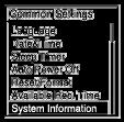 A lineáris PCM felvevővel kapcsolatos információk ellenőrzése (System Information) Ellenőrizheti a lineáris PCM felvevővel kapcsolatos információkat, mint pl.