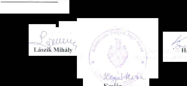 5 Lászik Mihálv elnök: A rendkívüli ülést 10.45 órakor berekesztette. /) r- ) ( )C lj,()_z Mihály7 elnök. jegyzőkönyv aláíró " K.m.t_ J. Á. ' '.