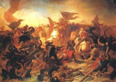 Kr.u. 955. Augusztus 10. A II. Augsburgi csata Feltételezett helyszíne a Német Lech folyó melletti Lech-mező. A Magyar csapatokkal szemben, I.