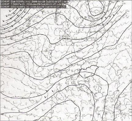 925 hpa szinteken, (Horváth, 2006) 15. ábra, 2006.