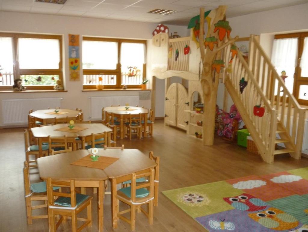 5.2.Sachliche Bedingungen Unser Kindergarten wurde vollständig neugebaut, umgebaut und vergrößert Bis auf ein Gruppenzimmer wurde die Lage und die Größe der anderen Räume ganz verändert.