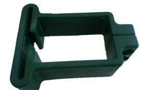 táblarögzítő ZN+PVC zöld (RAL600) 220