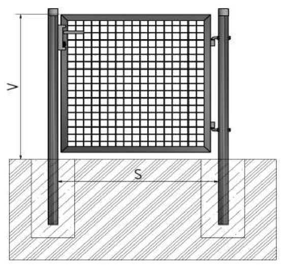 ECO KAPUK ÉS KISKAPUK ECO kiskapu Oszlop: Kapukeret : Kitöltés: Felületi módosítás: KÖROSZLOP 60/2 mm köroszlop zártszelvény 40x40x1, 30 mm síkháló 0x0x4mm síkháló 0x0x4mm ZN + PVC (RAL600)