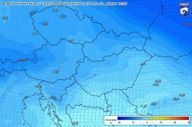 Csapadékot hozó melegfrontja a hajnali órákban érte el a délnyugati országrészt.