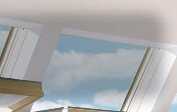Az ablakszárny alsó része felnyíló szárnyként viselkedik, míg a felső része kiegészítő bevilágító szerepet játszik, az alsó, fix szárny további pótlólagos bevilágítóként szolgál.
