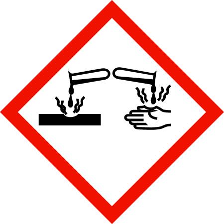 Termék kódja: 00320-0024-GHS Oldal 2 -tól/-től 10 Piktogram: Figyelmeztető mondatok H314 Súlyos égési sérülést és szemkárosodást okoz. H400 Nagyon mérgező a vízi élővilágra.