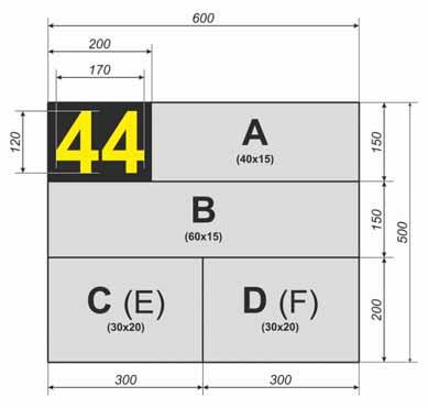 A rajtszám panelen kívül elhelyezendő reklámok pontos helyét és méretét az adminisztratív átvétel kezdetéig hivatalos kiegészítés formájában közli a rendező.