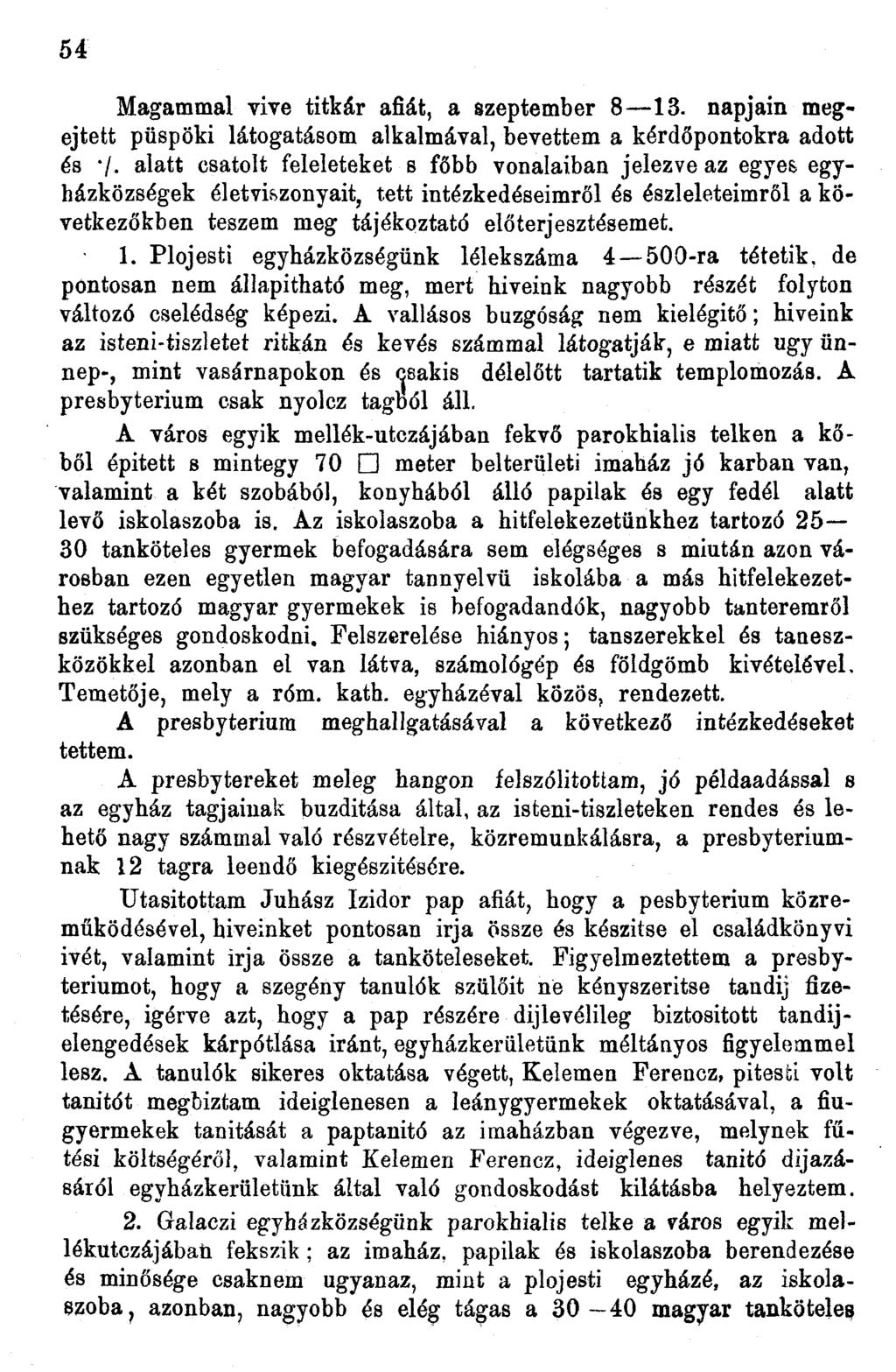 54 Magammal vive titkár afiát, a szeptember 83.