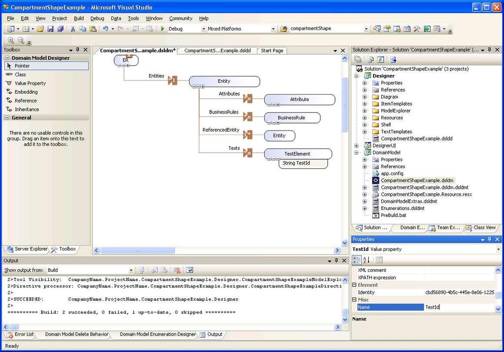 Figure 2.2: Microsoft DSL Tools, September 2005 Architecture The DSL Tools suite integrates into the powerful Visual Studio development platform as a set of development environment plug-ins.