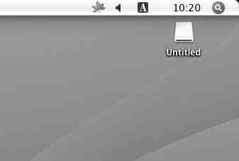 x Macintosh esetén 1 Az író-olvasó készüléket úgy csatlakoztassa a számítógéphez, hogy már benne van egy memóriakártya. Az íróasztalon megjelenik a cserélhető lemez ikonja.