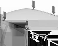 Tetőcsomagtartó Biztonsági okokból és a tető sérülésének elkerülése érdekében javasoljuk, hogy csak a gépkocsijához jóváhagyott tetőcsomagtartót használjon.