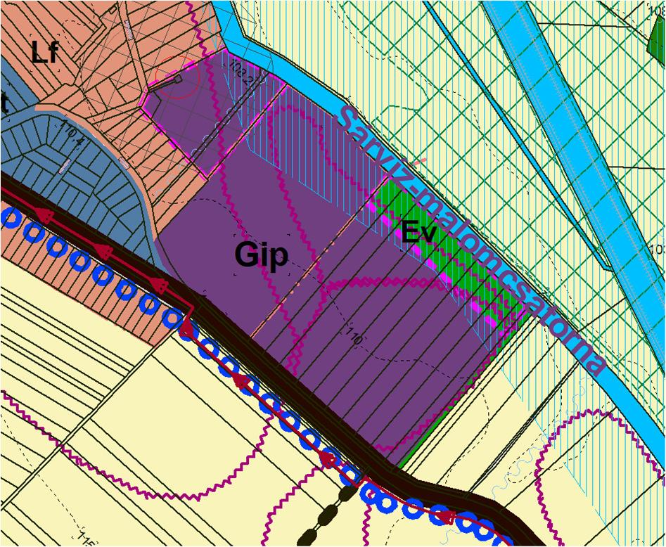 . (ipri terület bővítése) áltlános mezőgzdsági terület > Gip ipri terület TSZT tervlp