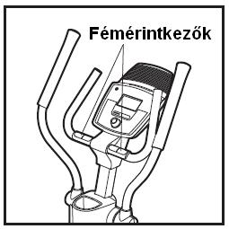 PULSE a felhasználó pulzusszámát mutatja, ha a markolati pulzusérzékelőt használják (olvassa el az erre vonatkozó részt lentebb az 5. pontban), vagy az opcionális mellkasi pulzusmérőt.