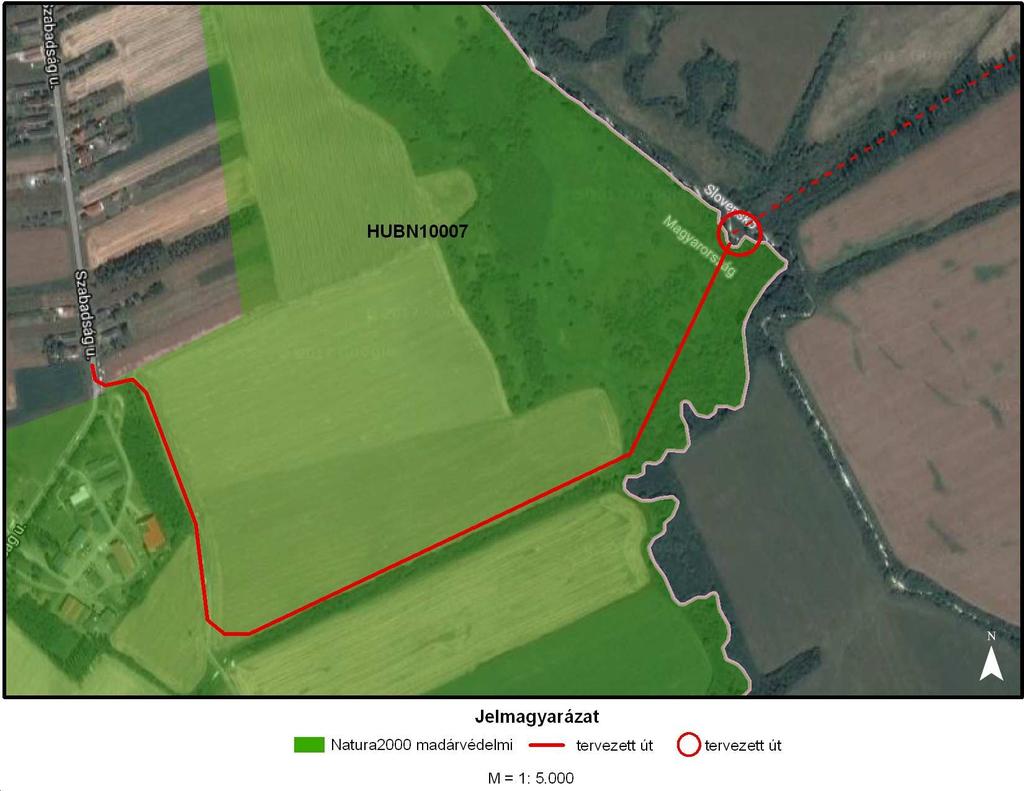 2. térkép: A vizsgált terület és szűkebb környezete 2.2. Az érintett Natura 2000 terület célja, szerepe Zempléni-hegység a Szerencsi-dombsággal és a Hernád-völggyel különleges rendeltetésű