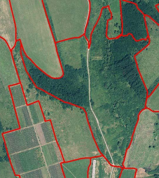 presence of internal non-agriculture land cover features, which could adversely affect the integrity and