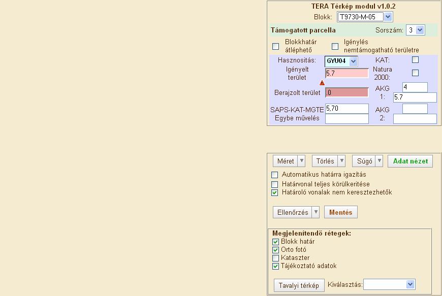 All data of the selected PB, including archive and versioning Technical solutions of the publication of LPIS GIS data ~1,18