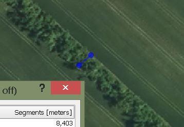 Can 10 m from only one side be taken into consideration, although no limit is visible?