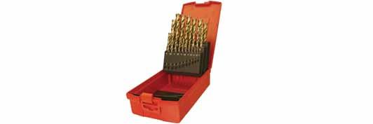 A295 Jobber Drill Set Spiralbohrer, Satz Korte spiraalboren in set Coffret de forets courts Juego de Brocas, serie corta Jogo de Brocas Curtas 4 Facet Point up to 1.4. A=Types in Set B=No.