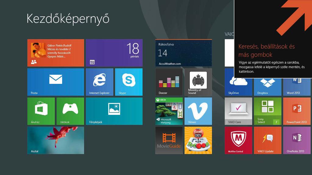 Szoftver Windows 8 bemutató Csempedekoráció A rendszerrel kapcsolatban gyakran merült fel kritikaként a kezdőképernyő korlátozott testreszabhatóságának lehetősége.