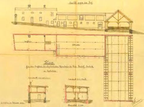 Projekt A. Müllera vypracovaný v r. 1897 pre R.