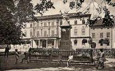 Mestský park s husitským kalichom v medzivojnovom období tvar (katastrálna mapa z r. 1869) Podstatné vývojové fázy: - v r.