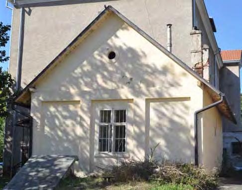 Hospodárska budova pohľad východný zbor, Vysoká 1, Levoča, list vlastníctva č. 525 GPS: 49 1 30.96 N 20 35 39.