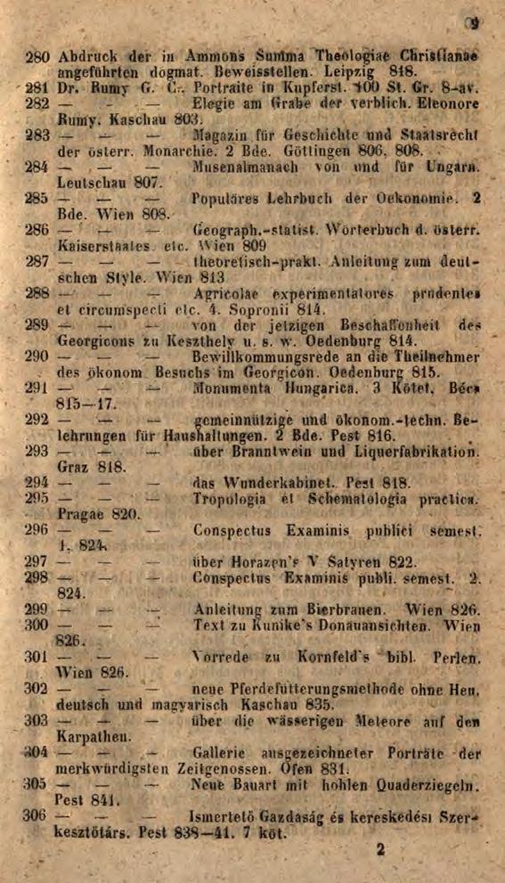 280 Abdruck der in Ammons Suntma Theologiae Christianae angeführten dogmat. Beweisstellen. Leipzig 818. 281 Dr. Rumy fi. Cr, Portraite in Kupferst. TOO St. Gr. 8-av.