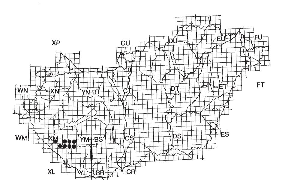 Somogyi Múzeumok Közleményei 16: 409 420 Kaposvár, 2004 Varászló, Somogysárd, Iharos és Csököly környékének, valamint az általuk határolt térség (Somogy megye) kisemlõs faunája, gyöngybagoly Tyto