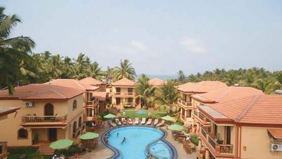 India Resort Terra Paraiso Goa A szálloda Goa északi részén, a Calangute Beach szomszédságában épült.