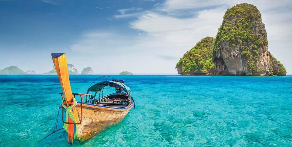 Thaiföld az Indokínai-félsziget középsô részén, nagyjából 513.000 km 2 -nyi területen fekszik.
