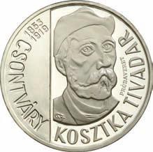 1977 CSONTVÁRY KOSZTKA TIVADAR 200 Forint Ag 640, 28 g - 37 mm - 2,9 mm 1977. 03. 25.