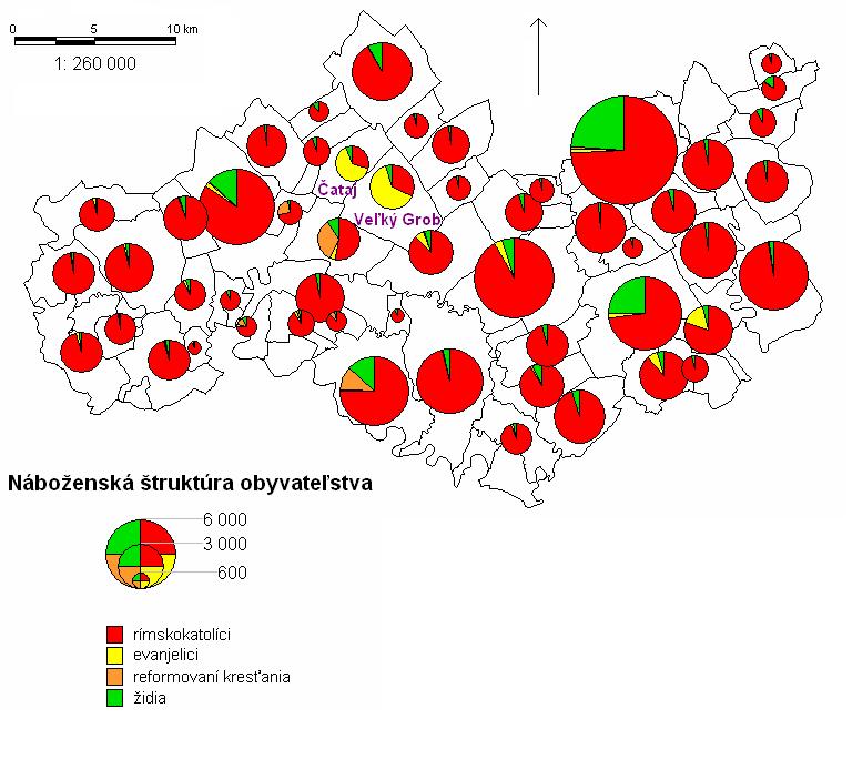 Výber obcí Náboženská štruktúra obyvateľov vo vybraných obciach
