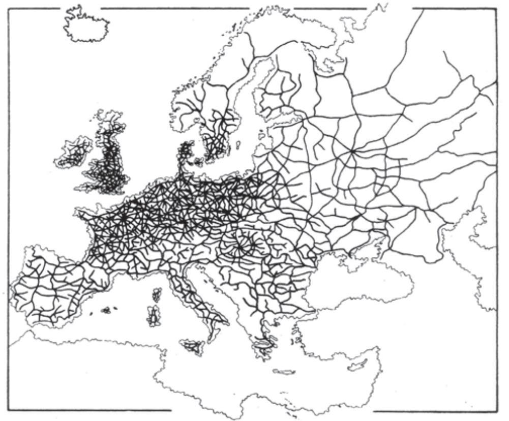Európa főbb vasút