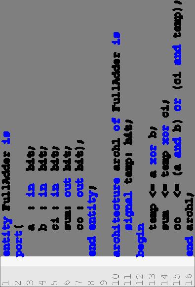 VHDL mintapélda