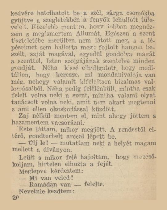 kedvére hatolhatott be a szél, sárga csomókba gyűjtve a szegletekben a fenyők lehullott tü eve e't. Közelebb ment: m, hogv lobban megnézzem s megismertem Allumát.