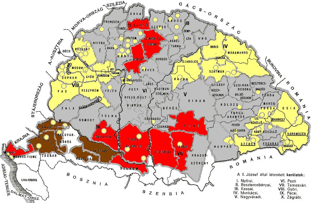 Háztartásstruktúra Magyarországon, 1787 >1,386 1,117 1,386 1 1,117 <1 Forrás: Census, 1787, pl. Faragó T.