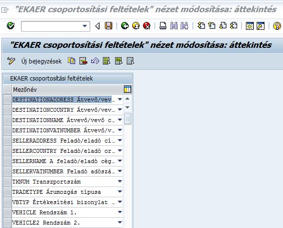 Az adott csoportra EGY EKAER azonosító igényelhető.