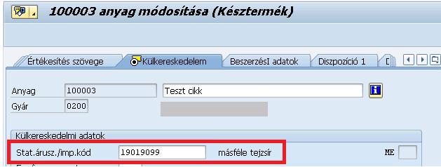 4. Törzsadatok Az EKAER NAV rendszere megkövetel bizonyos törzsadatokat, amiket az SAP ERP rendszerben az EKAER szám igénylése előtt ellenőriznünk kell, illetve hiányosság esetén pótolnunk kell a