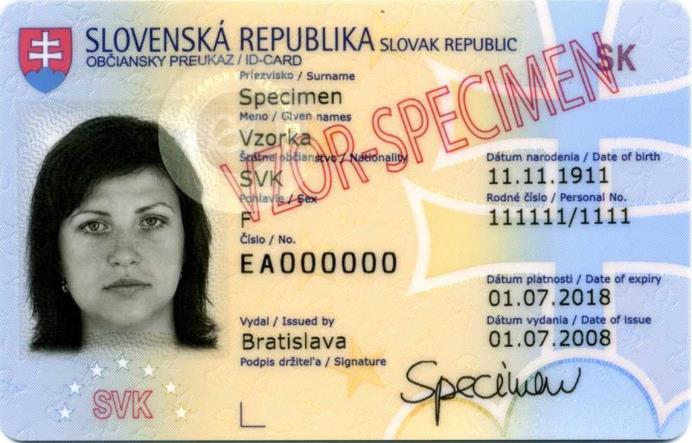 uvádza v týchto dokladoch totožnosti: 27.1. Preukaz totožnosti (Občiansky preukaz) 27.1.1. Preukaz totožnosti (vydaný od 1.