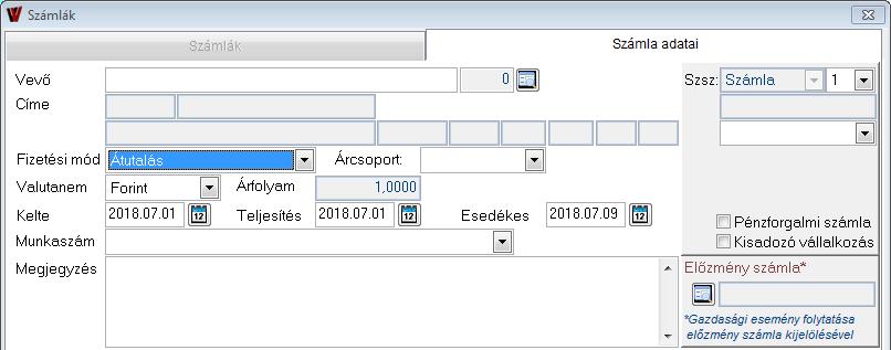 Ha pl. egy számlát kiállítunk, majd érvénytelenítjük (sztornózzuk), akkor a sztornó számla automatikusan hivatkozik arra a számlaszámra, amelyet sztornózunk.