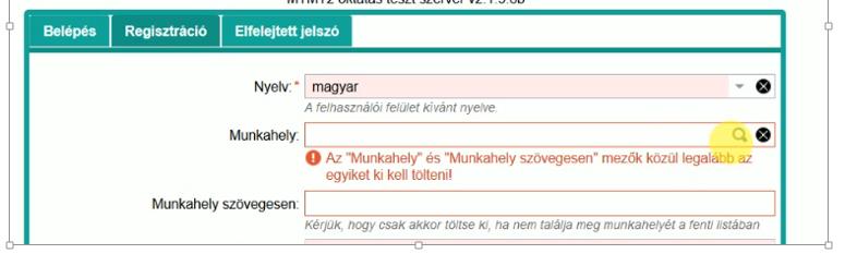 Regisztráció A regisztrációs űrlap megnyitása Az MTMT bejelentkező ablakában a középső, regisztráció fül kiválasztása Megjegyzés: A bejelentkező ablakban a magyar zászló melletti lenyíló