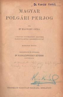 1 223. Sárváry Ferencz: Világosító és rendszeres előadása az 1836diki úrbéri törvényeknek. Legközelebb az ügyvédi vizsgálatra készülők, és tanítványi számára készítette --. Pesten, 1837.